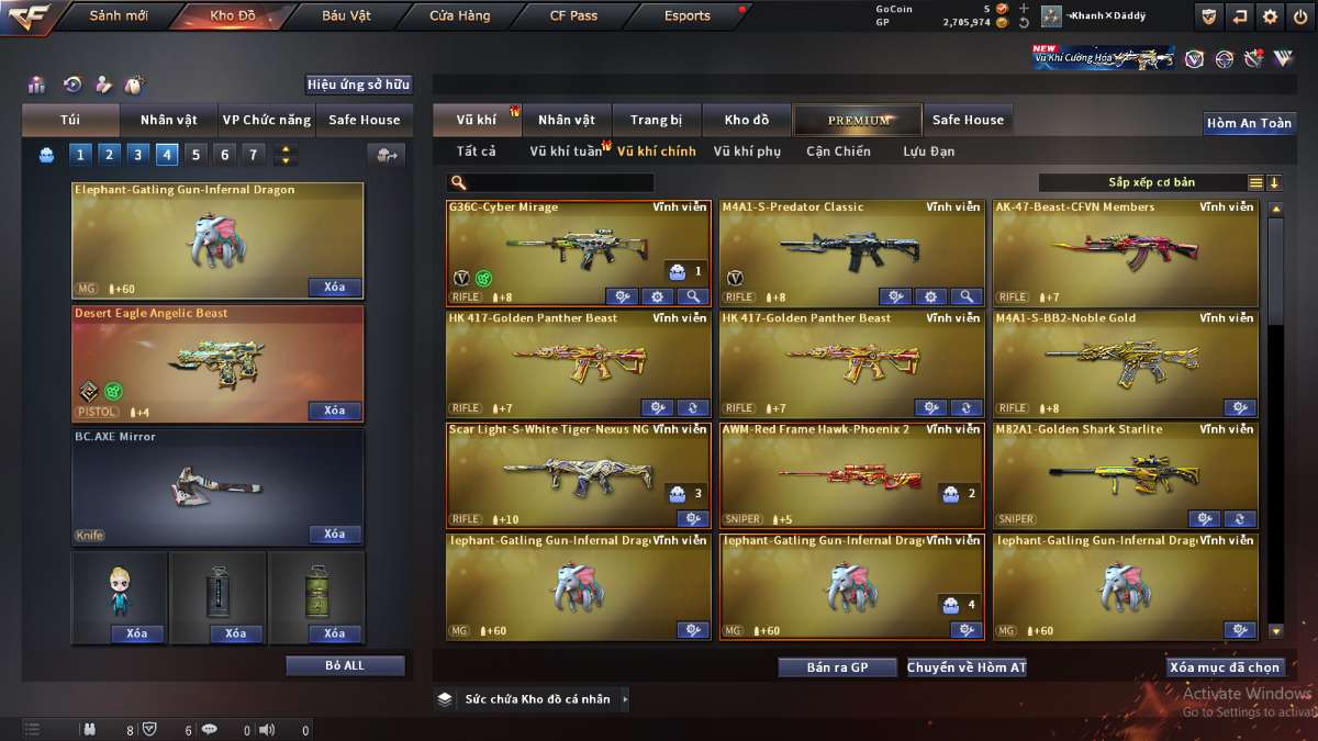 shop acc cf uy tin gia re